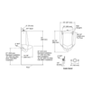 KOHLER BARDON 0.5L MUSLIM URINAL 4991K-MET-0