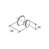 KOHLER CORALAIS ROBE HOOK 13433T-CP POLISHED CHROME