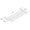 KOHLER AVID 24" HOTELIER 97497T-AF FRENCH GOLD