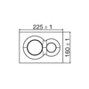 KOHLER LYNK PNEUMATIC FACEPLATE 75890T-PNE-CP POLISHED CHROME