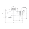 KOHLER STOP VALVE, W/HANDLE R12066T-B3-CP POLISHED CHROME