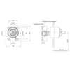 KOHLER 40MM RECESSED SHOWER VALVE 880T-B-BN BRUSHED NICKEL