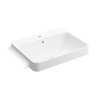 KOHLER FOREFRONT RECTANGULAR SEMI-RECESSED LAVATORY 1 HOLE 11479K-VC1-0
