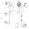 KOHLER ALEO WALL MOUNT SHOWER ONLY FAUCET 72351T-4-BL MATTE BLACK