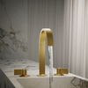 KOHLER COMPONENTS LAVATORY SPOUT (W/O HANDLES) WITH CLICK DRAIN - RIBBON 77968T-2MB BRUSHED MODERNE BRASS