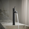 KOHLER COMPONENTS TALL SINGLE CONTROL LAVATORY WITH DRAIN 77959T-4A-BL MATTE BLACK