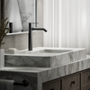 KOHLER COMPONENTS TALL SINGLE CONTROL LAVATORY WITH DRAIN 77959T-4A-BL MATTE BLACK
