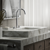 KOHLER COMPONENTS TALL LAVATORY SPOUT (W/O HANDLES) WITH CLICK DRAIN - TUBE 77965T-CP POLISHED CHROME