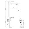 KOHLER ALEO TALL LAVATORY FAUCET 98868T-B4-CP POLISHED CHROME