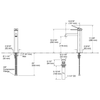 KOHLER OCCASION TALL SINGLE CONTROL LAVATORY EX27003T-4-BMB MATTE BLACK + BRUSHED MODERNE BRASS