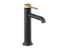 KOHLER OCCASION TALL SINGLE CONTROL LAVATORY EX27003T-4-BMB MATTE BLACK + BRUSHED MODERNE BRASS KOHLER OCCASION TALL SINGLE CONTROL LAVATORY EX27003T-4-BMB MATTE BLACK + BRUSHED MODERNE BRASS