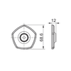 KOHLER OCCASION SLIDE BAR TRIM KIT EX27055T-CP POLISHED CHROME