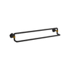 KOHLER OCCASION 24" DOUBLE TOWEL BAR EX27062T-BMB MATT BLACK + BRUSHED MODERNE BRASS