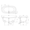 KOHLER ARTIFACTS FS CAST IRON BATH 21000T-0