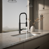 KOHLER PURIST SEMI PRO T KITCHEN FAUCET 24982T-4-BL MATTE BLACK