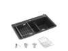 KOHLER CAIRN OFFSET SR/UC SINK, UM1 DUAL 840 27815T-2HD-UM1