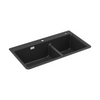 KOHLER CAIRN OFFSET SR/UC SINK, UM1 DUAL 840 27815T-2HD-UM1