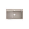 KOHLER CAIRN SGL BASIN SR/UC SINK, UM1 SINGLE 800 MATTE TAUPE 27816T-2HD-CM3 MATTE TAUPE