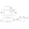 KOHLER WHITEHAVEN UC, 30", SHORT APRON SINK 6486-1