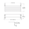 KOHLER OCCASION 24" DOUBLE TOWEL SHELF EX27085T-CP POLISHED CHROME