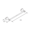 KOHLER CORALAIS 24" TOWEL BAR 13431T-CP POLISHED CHROME