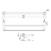 KOHLER KUMIN 24" DOUBLE TOWEL BAR 97890T-BL MATTE BLACK