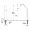 KOHLER COMPONENTS D/M BATH FAUCET-RIBBON SPOUT 77986T-BN BRUSHED NICKEL