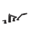 KOHLER ALEO S 4 HOLE DECK MOUNT BATH SHOWER FAUCET 31236T-4-BL MATTE BLACK