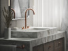 KOHLER COMPONENTS TALL LAVATORY SPOUT (W/O HANDLES) WITH CLICK DRAIN - TUBE 77965T-RGD ROSE GOLD
