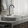 KOHLER COMPONENTS TALL LAVATORY SPOUT (W/O HANDLES) WITH CLICK DRAIN - TUBE 77965T-BL MATTE BLACK