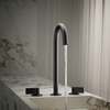 KOHLER COMPONENTS TALL LAVATORY SPOUT (W/O HANDLES) WITH CLICK DRAIN - TUBE 77965T-BL MATTE BLACK