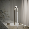 KOHLER COMPONENTS TALL LAVATORY SPOUT (W/O HANDLES) WITH CLICK DRAIN - TUBE 77965T-BN BRUSHED NICKEL