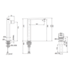 KOHLER COMPOSED SH TALL LAVATORY FAUCET-SIDE HANDLE 73159T-B7-2MB BRUSHED MODERNE BRASS