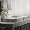 KOHLER PARALLEL SINGLE HDL WALL MOUNT LAVATORY FAUCET W/O VALVE 22567T-B4-AF FRENCH GOLD