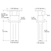 KOHLER STATEMENT 2F CM RH ARM - 5" (127MM) 26325T-BN BRUSHED NICKEL