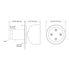 KOHLER STATEMENT ROUND DEEPMSG BODY SPRAY 26299T-RGD ROSE GOLD