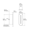KOHLER STATEMENT OBLONG VICHY BODY SPRAY 26300T-RGD ROSE GOLD