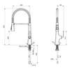 KOHLER GRAZE SEMI-PRO KITCHEN FAUCET 22061T-4-CP POLISHED CHROME