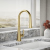 KOHLER TONE PULL DOWN KITCHEN FAUCET 23764T-4-2MB BRUSHED MODERNE BRASS