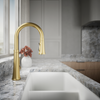 KOHLER TONE PULL DOWN KITCHEN FAUCET 23764T-4-2MB BRUSHED MODERNE BRASS