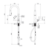 KOHLER TONE PULL DOWN KITCHEN FAUCET 23764T-4-BMB MATT BLACK + BRUSHED MODERNE BRASS