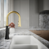 KOHLER TONE PULL DOWN KITCHEN FAUCET 23764T-4-BMB MATT BLACK + BRUSHED MODERNE BRASS