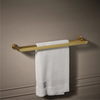 KOHLER AVID 24" DOUBLE TOWEL BAR 97496T-2MB BRUSHED MODERNE BRASS