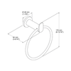 KOHLER KUMIN TOWEL RING 97898T-BL MATTE BLACK