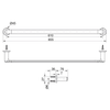 KOHLER KUMIN 24" TOWEL BAR 97882T-BL MATTE BLACK