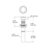 KOHLER LAVATORY TOUCH DRAIN (PUSH BUTTON)