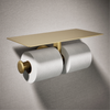 KOHLER COMPONENTS COVERED DOUBLE TP HOLDER 78384T-2MB MODERNE BRASS