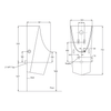 KOHLER STRUKTURA WH TOUCHLESS URINAL 2.5L  5888T-2-0