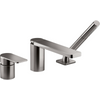 KOHLER PARALLEL 3H DM BATH FCT WITH HANDSHOWER  23488T-4-BRT VIBRANT BRUSHED TITANIUM
