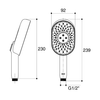 KOHLER Statement Multi-Function Oblong Handshower with WaterMind Technology R28695T-CP Polished Chrome